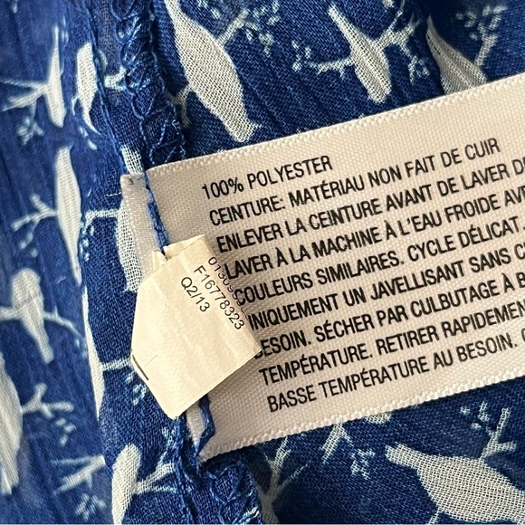 Vtg Y2k Retro Mossimo Sheer Dove Novelty Print Blouse Preppy Coastal Capsule XS - Picture 6 of 9